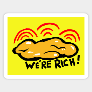 WE'RE RICH! Deep Rock Galactic Doodle Meme Sticker